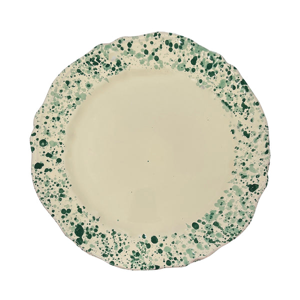 Bordo Schizzato Ceramic Main Plate, Doppio Green – ALEX AND TRAHANAS