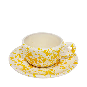 La Piscina Espresso Cup and saucer, yellow