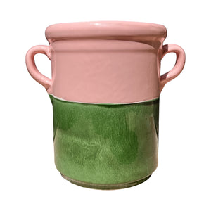 La Piscina Ceramic Wine Cooler, Green & Pink