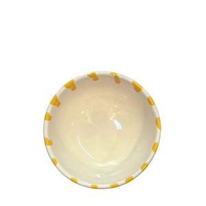 Lido Ceramic Dessert Cup, yellow and cream - Puglia, Italy - PRE-ORDER