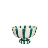 Lido Ceramic Dessert Cup, Sea Green and Cream