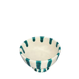 Lido Ceramic Dessert Cup, Sea Green and Cream