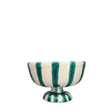 Lido Ceramic Dessert Cup, Sea Green and Cream