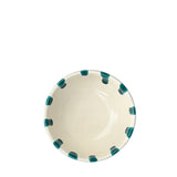 Lido Ceramic Dessert Cup, Sea Green and Cream