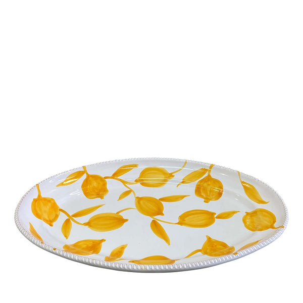 Limone Ceramic Oval Serving Platter - Puglia, Italy