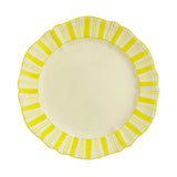 Molto Stripe Main Plate 29cm, Bright Yellow