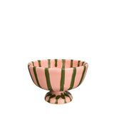 Lido Ceramic Dessert Cup, Pale Pink & Green
