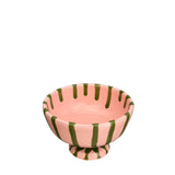 Lido Ceramic Dessert Cup, Pale Pink & Green