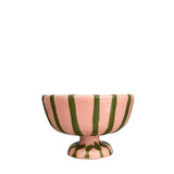 Lido Ceramic Dessert Cup, Pale Pink & Green