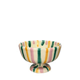 Lido Ceramic Dessert Cup, Pink, Green & Orange