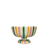 Lido Ceramic Dessert Cup, Pink, Green & Orange