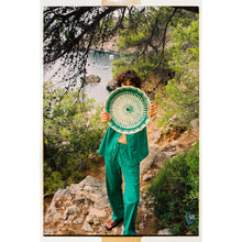 Load image into Gallery viewer, Seaside Round Serving Platter, Sea Green - Puglia, Italy