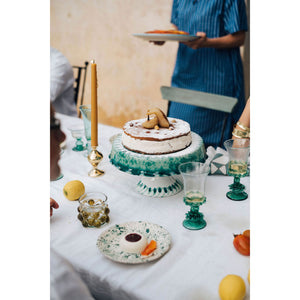 Ceremonies Fluted Ceramic Cake Stand - Puglia, Italy