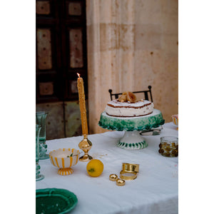 Ceremonies Fluted Ceramic Cake Stand - Puglia, Italy