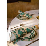 Eliá Ceramic Main Plate, Sea Green, Set of 4