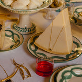 Eliá Ceramic Main Plate, Sea Green, Set of 4