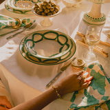 Eliá Ceramic Main Plate, Sea Green