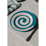 Spirale Ceramic Dessert & Side Plate, Blue