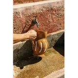Figura Ceramic Pinch Jug with Rope Handle, Terracotta