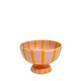 Lido Ceramic Dessert Cup, Pale Pink & Yellow