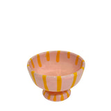 Lido Ceramic Dessert Cup, Pale Pink & Yellow