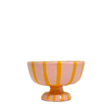 Lido Ceramic Dessert Cup, Pale Pink & Yellow