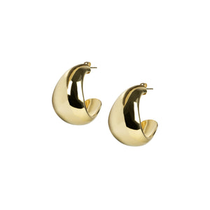 LOUISE OLSEN X ALEX AND TRAHANAS Gold-Tone Chifferi hoop earrings - large