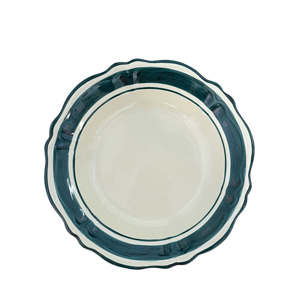 Pranzo Ceramic Pasta Bowl, Green - Puglia, Italy