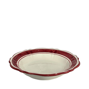 Pranzo Ceramic Pasta Bowl, Burgundy - Puglia, Italy