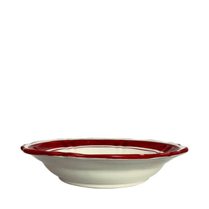 Pranzo Ceramic Pasta Bowl, Burgundy - Puglia, Italy