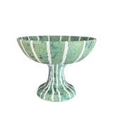 Lido Ceramic Fruit Bowl Stand, Mint Splatter.