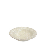 Schizzato Ceramic Scalloped Bowl 19cm, Cream