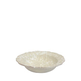Schizzato Ceramic Scalloped Bowl 19cm, Cream