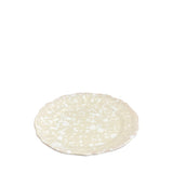 Schizzato Ceramic Dessert & Side Plate, Cream & White