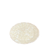 Schizzato Ceramic Dessert & Side Plate, Cream & White