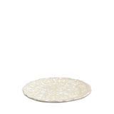 Schizzato Ceramic Dessert & Side Plate, Cream & White