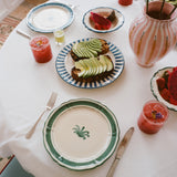 Palma Ceramic Main Plate 25cm, Sea Green