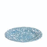 Schizzato Ceramic Oval Platter, Blu e Bianco