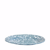 Schizzato Ceramic Oval Platter, Blu e Bianco