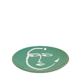 Ceramic Dessert & Side Face Plate, Mint