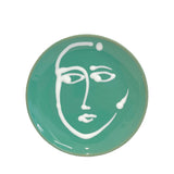 Ceramic Dessert & Side Face Plate, Mint