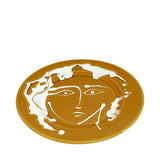 Ceramic Large Serving Face Plate, Honey