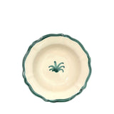 Palma Ceramic Scalloped Bowl 19cm, Sea Green