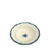 Palma Ceramic Scalloped Bowl 19cm, Blue