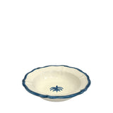 Palma Ceramic Scalloped Bowl 19cm, Blue