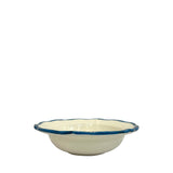 Palma Ceramic Scalloped Bowl 19cm, Blue