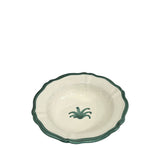 Palma Ceramic Scalloped Bowl 19cm, Sea Green