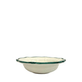 Palma Ceramic Scalloped Bowl 19cm, Sea Green