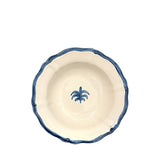 Palma Ceramic Scalloped Bowl 19cm, Blue