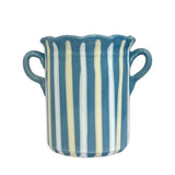 Scalloped Wine Cooler, Blue